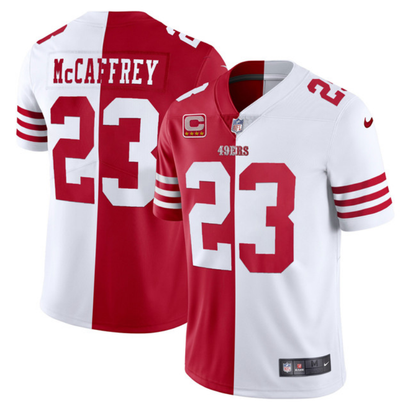 Men San Francisco 49ers #23 Mccaffrey red 2025 Nike Limited NFL Jersey style 98->san francisco 49ers->NFL Jersey